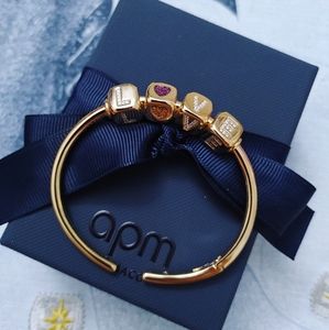 APM Monaco "love" bracelet in gold size M